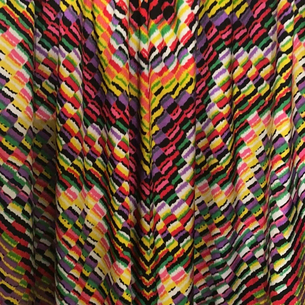 Printed with black details all stretch tank colorful Phoebe dress - Picture 2 of 4